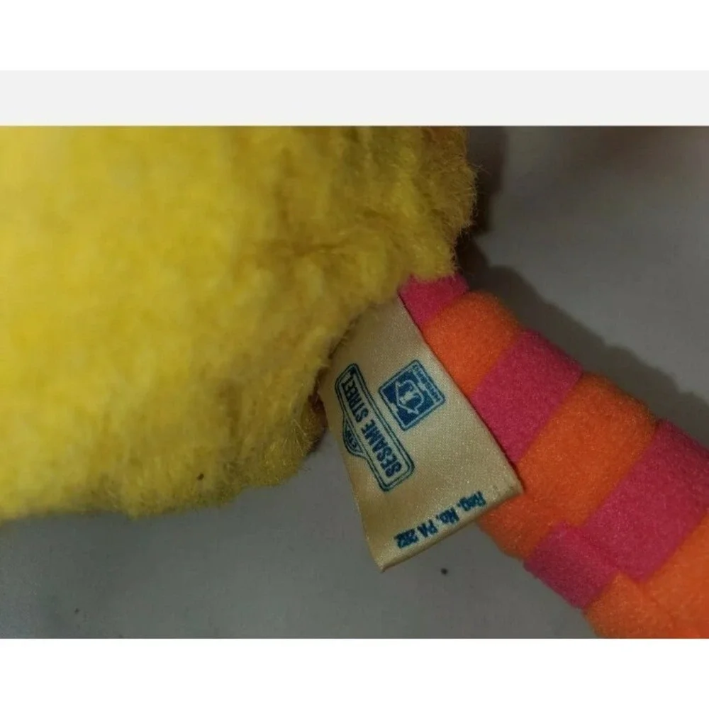 Vintage Sesame Street Big Bird Plush Toy Yellow